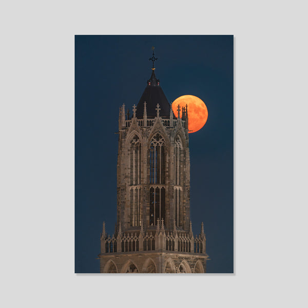 Domtoren Utrecht with Supermoon